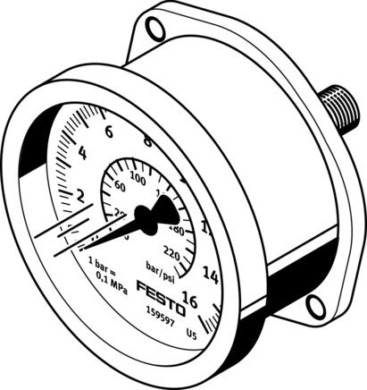 Exemplary representation: FMA-40-10-1/4-EN (159596)   &   FMA-50-10-1/4-EN (159599)   &   FMA-63-10-1/4-EN (159602)