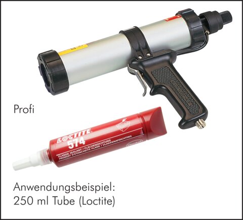 Exemplary representation: Cartridge gun (Loctite)