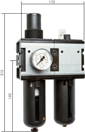 Exemplary representation: 2-part maintenance unit - Multifix series 4