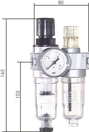 Exemplary representation: 2-part maintenance unit - Multifix series 0