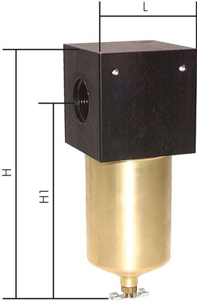 Exemplary representation: High-pressure compressed air filter - standard HD