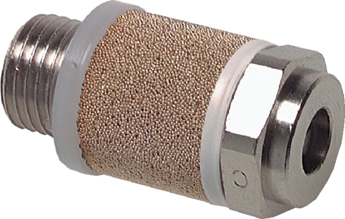 Exemplary representation: Precision throttle silencer (nickel-plated brass)