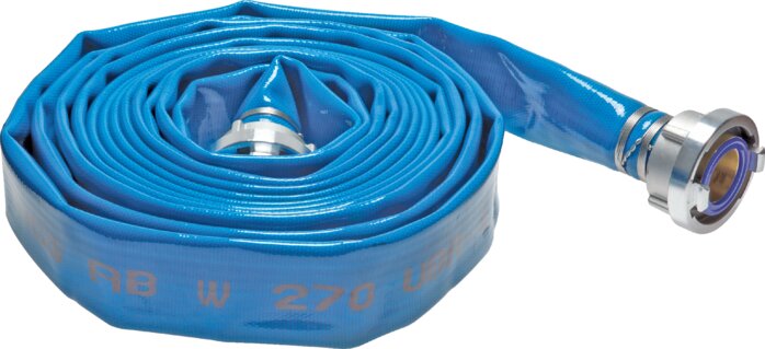 Exemplary representation: Drinking water flat hose with Storz aluminium coupling