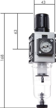 Exemplary representation: Filter regulator - Futura series 0