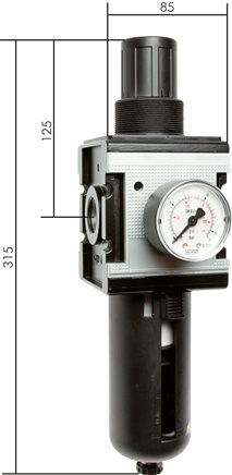 Exemplary representation: Filter regulator - Multifix series 4