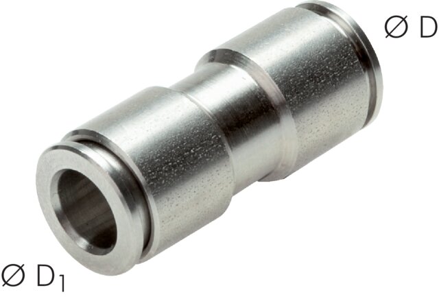 Exemplary representation: Connector, stainless steel