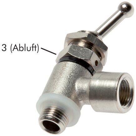 Exemplary representation: Rocker arm valve with female thread