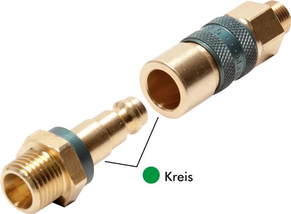 detailed view: Coded quick-release coupling (unmistakable), NW 5