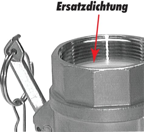 Exemplarische Darstellung: Ersatzdichtung für Innengewinde  EN 14420-7