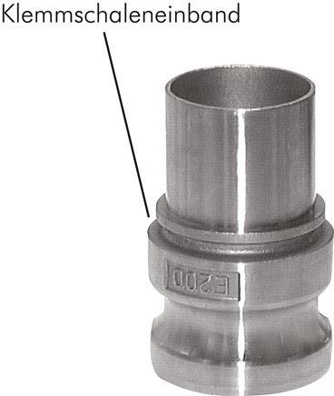 Exemplary representation: Quick coupling plug with grommet, EN 14420-7