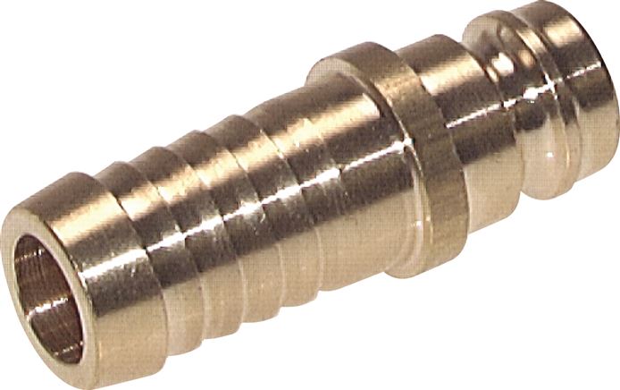 Exemplary representation: Coupling plug, straight grommet without valve, brass