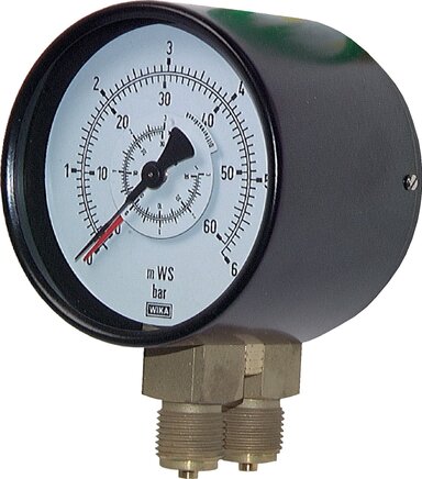 Exemplary representation: Vertical differential pressure gauge