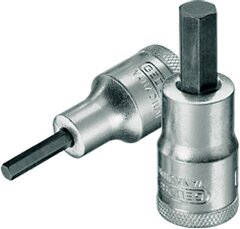 Exemplary representation: Screwdriver bit socket for hexagon socket screws (DIN 7422)