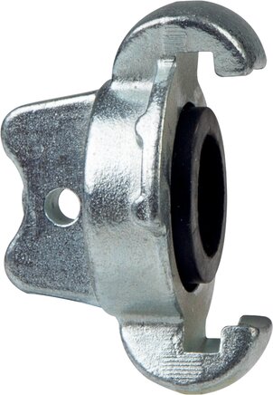 Exemplary representation: Compressor coupling lock, 10 bar, galvanised steel, NBR seal