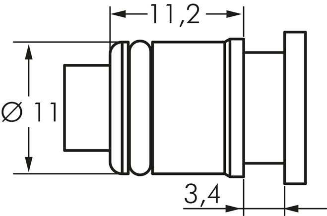 detailed view: Plug dimensions