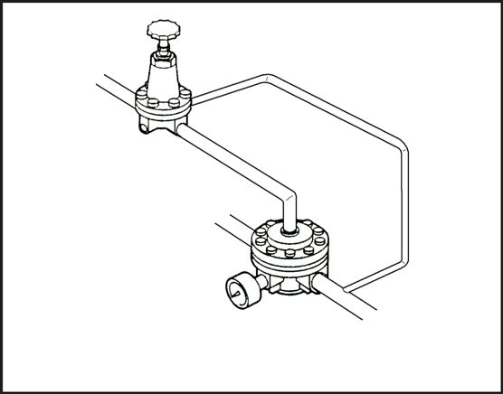 Application examples: Precision pressure regulator - standard, type DRF 31-7 FB