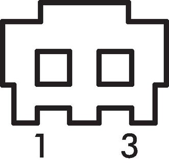 Schematic symbol: Rectangular plug SY100